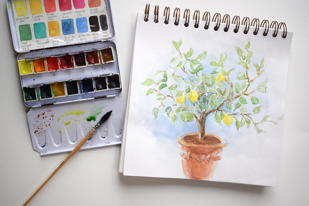 palette aquarelle